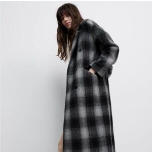 Zara Plaid Coat